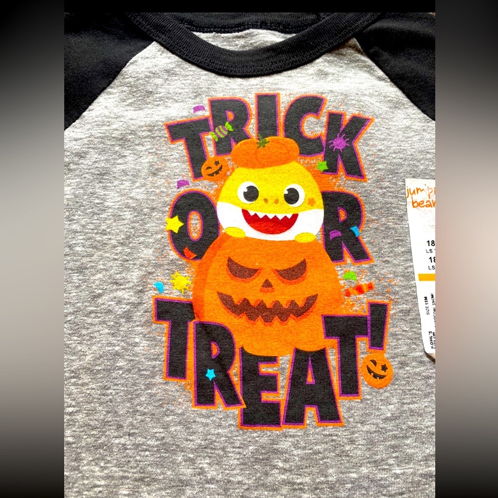 Baby Shark Trick or Treat Halloween Shirt- New!